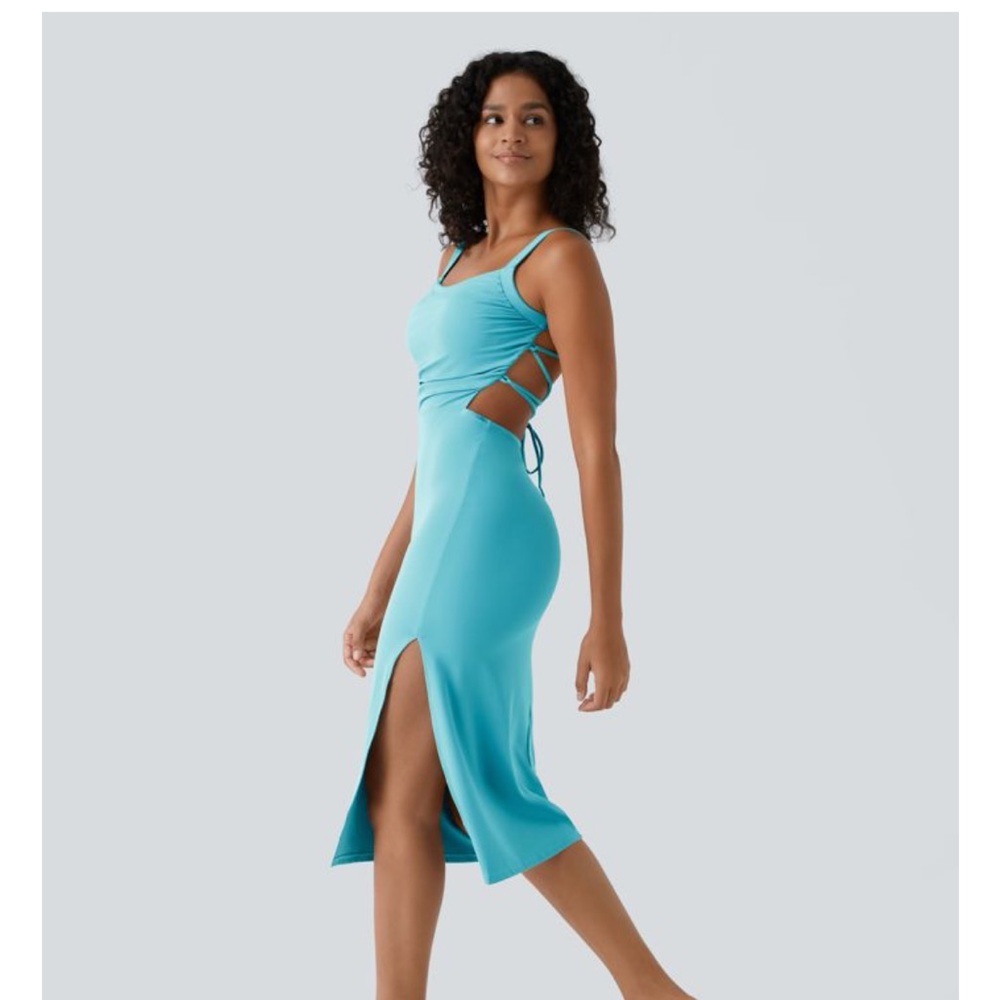 HALARA Blue Midi Dress